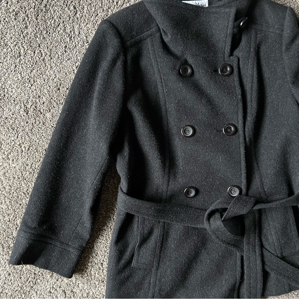 Jonathan Michael Black Lambswool Double Breasted … - image 5